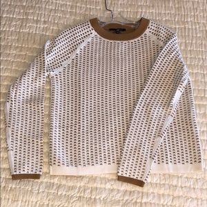 Tibi Double Layered Pullover Cream NWT